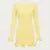 Autumn New Knitted Mini Dress for Fungus Contrast Color Slim Sweater Dress Female Party Clothes Long Sleeve