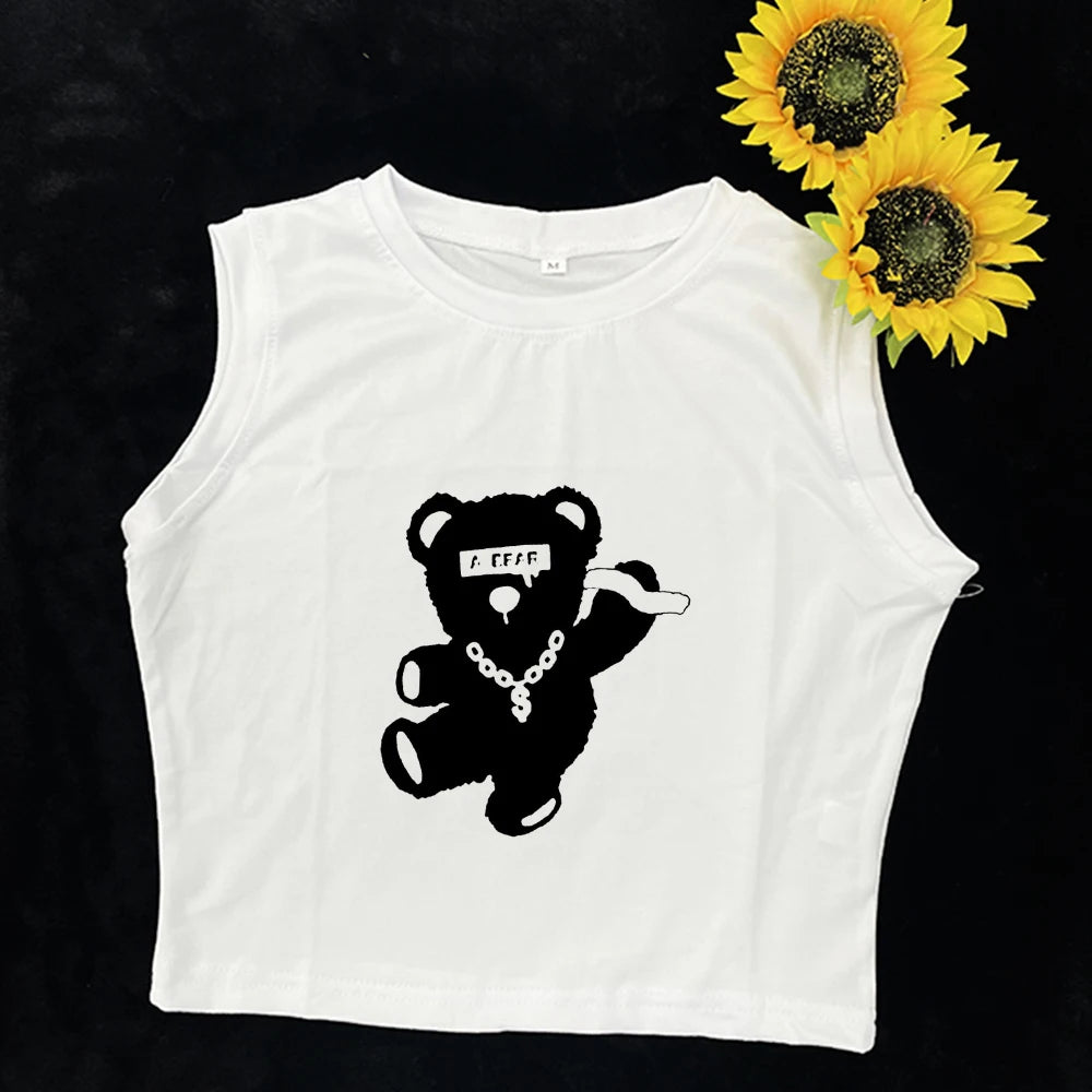 Short-sleeved T-shirt Pure Cotton Summer New Spice High Waist Slim Short Crop Clothing Tide Sweet and Spicy
