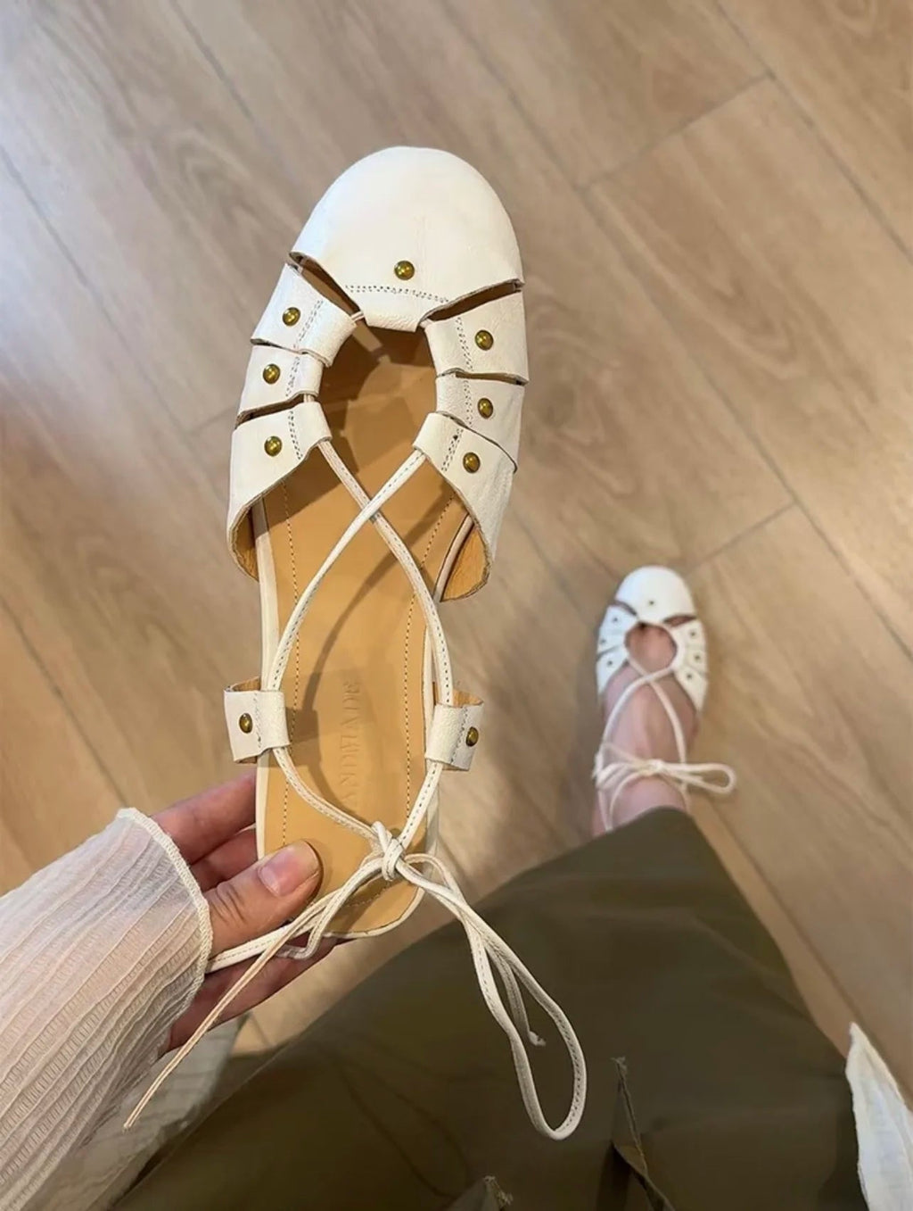 Flat Sandals Shoes Woman Slippers Slingback Trend Summer Designer Dress Shallow Soft Leather Comfort Sandalias