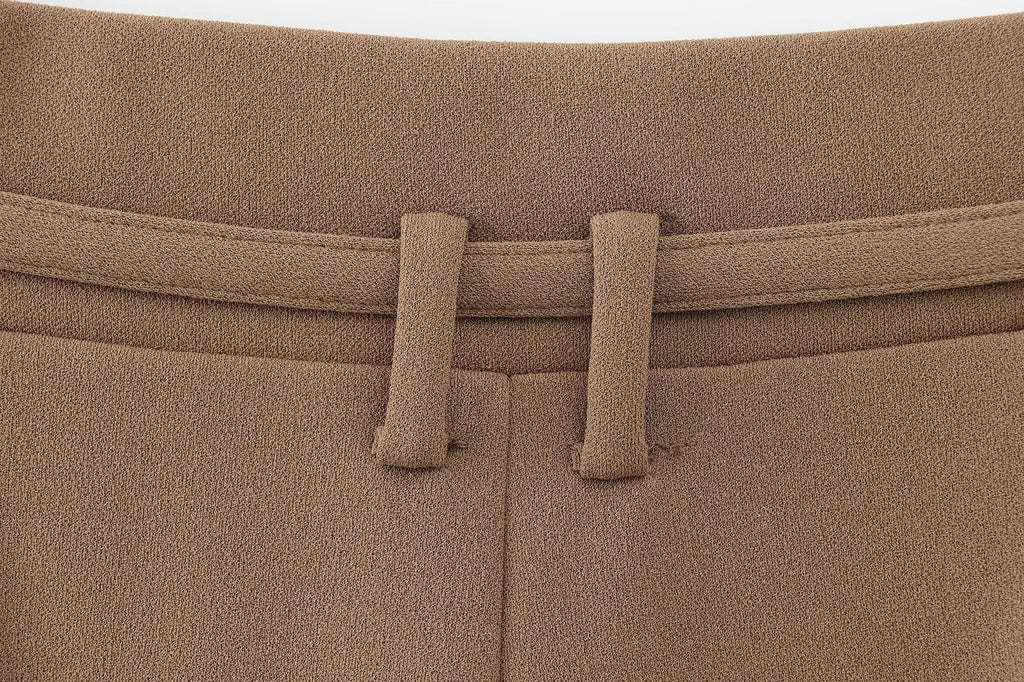 European and American Style New Temperament Versatile Pants Fashionable Simple Drape Wideleg Suit Pants