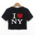 Y2k Summer New Round Neck Short Sleeved Letter Printed Open Navel European and American ’s Top T-shirt