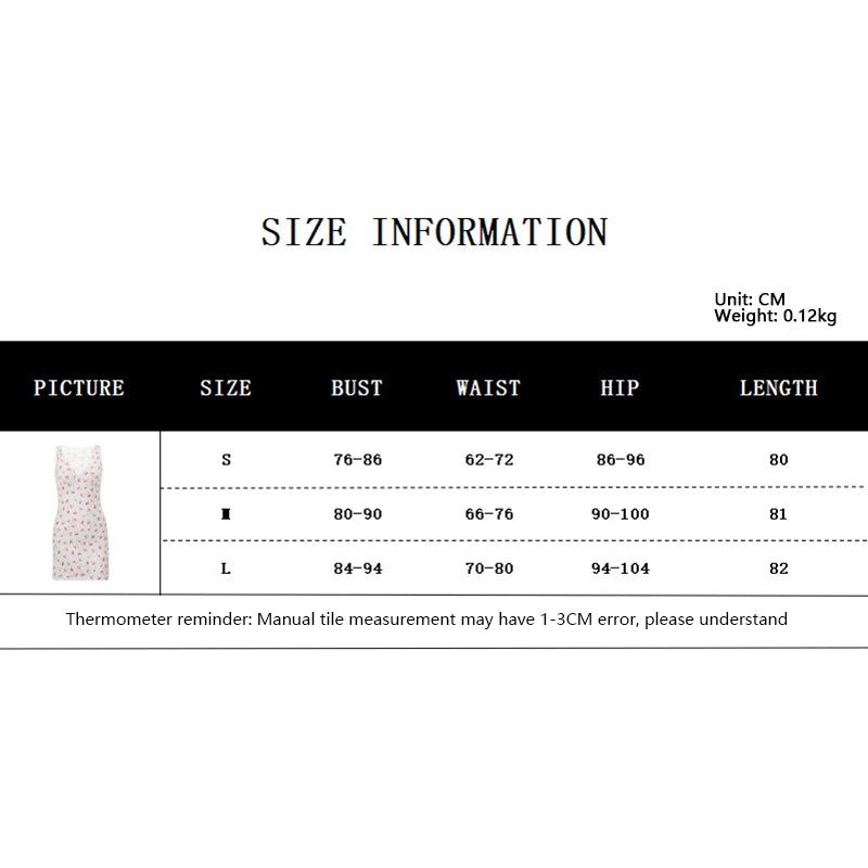Summer Mini Dress Aesthetic Clothes Cherry Print V Neck Sleeveless a Line Short Dress Y2k Club Party Dresses