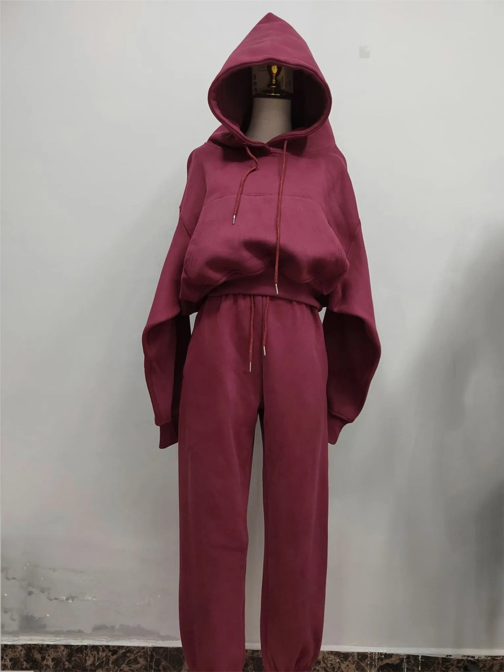 New Hoodies Suit Winter Spring Tracksuit Two Pieces Set Sports Pullover Sweatpants Sweatshirt Mujer