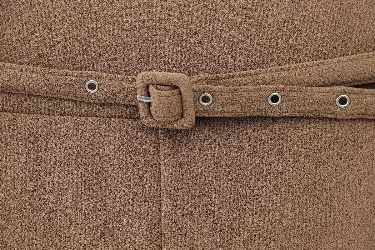 European and American Style New Temperament Versatile Pants Fashionable Simple Drape Wideleg Suit Pants
