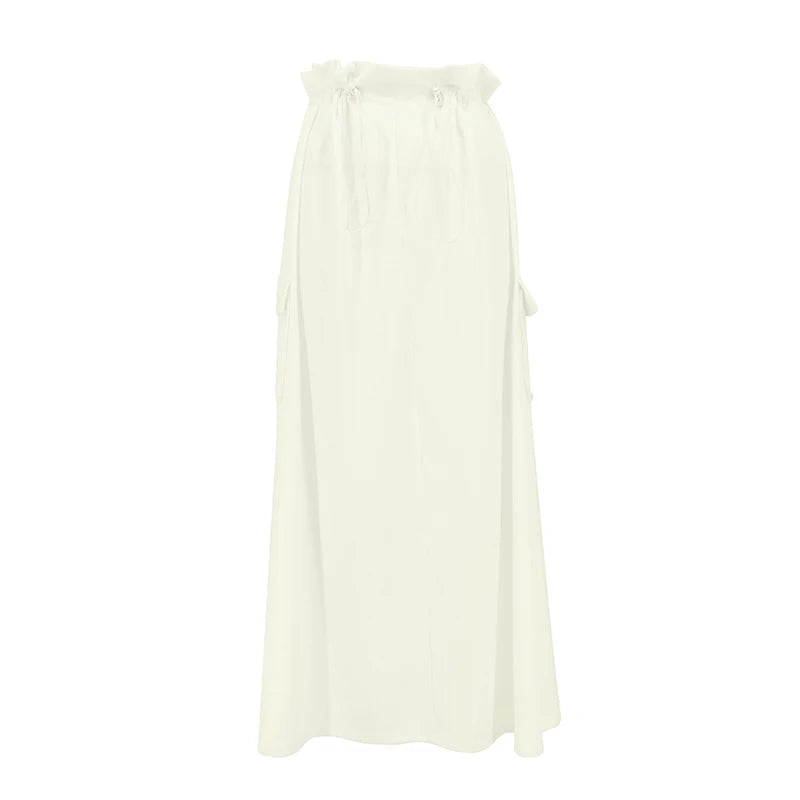 Skirt Sweet Autumn New Pockets Slim Long Skirt Club Party Female Versatile Skirt