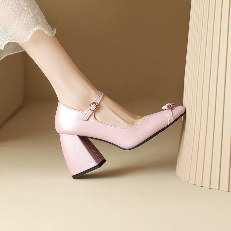 Shoes High Heels Pointed Toe Sandals Shallow Mouth Latest Spikes Black African Beige Spring Big Block Block Heels Fo