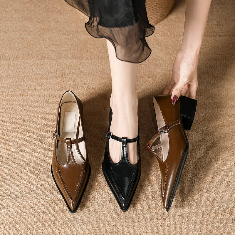 Shoes on Heels Female Footwear Pointed Toe Clogs Platform Shallow Mouth Sneaker Dress New Creepers S