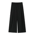 Woman Drawstring Long Pants Autumn High Waist Loose Wide Leg Trousers Female Sweatpants