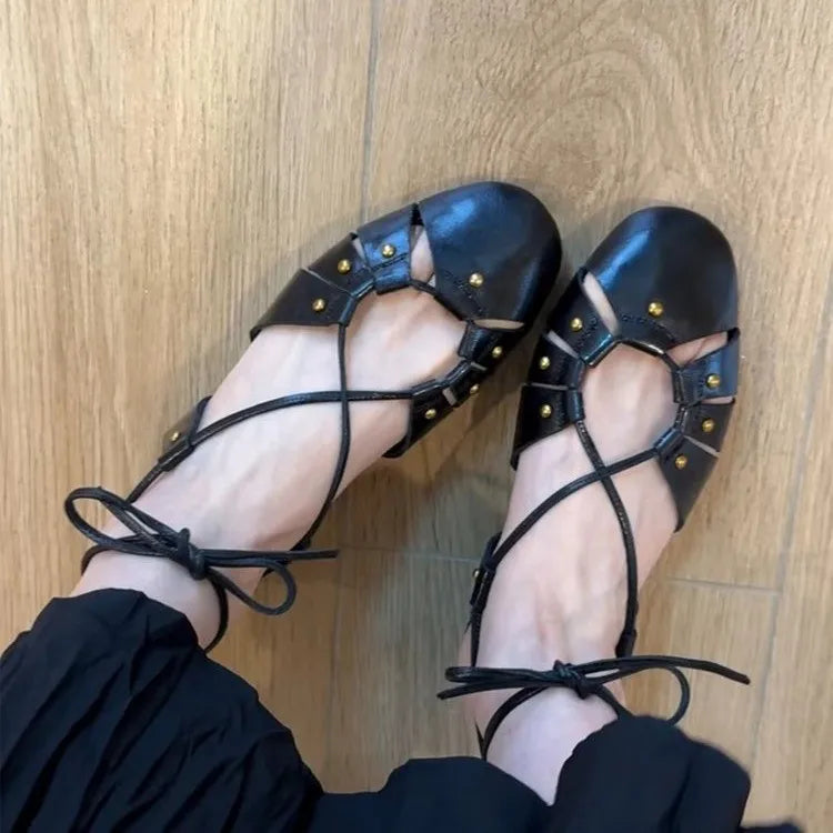 Flat Sandals Shoes Woman Slippers Slingback Trend Summer Designer Dress Shallow Soft Leather Comfort Sandalias