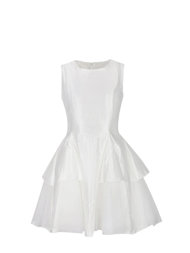 French Lace Evening Party Dress Y2k Temperament Fluffy Aline Dress Summer Korean Mini Dress New