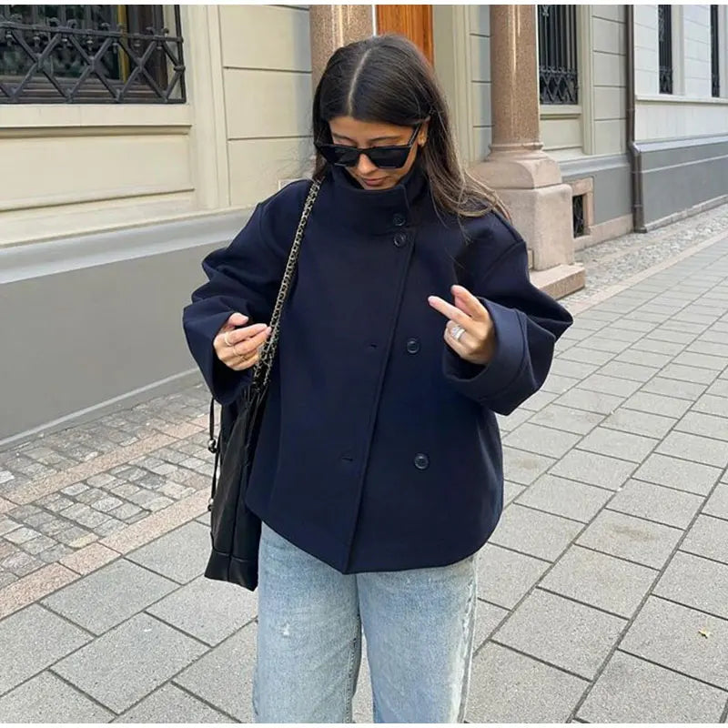 Stylish Versatile Jacket Stand-collar Classic Mature Autumn Coat Trend Edgy High-quality Street Wear