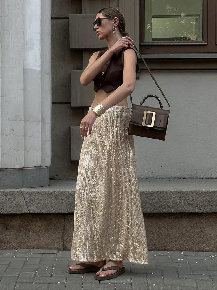Sparkle Midi Skirt