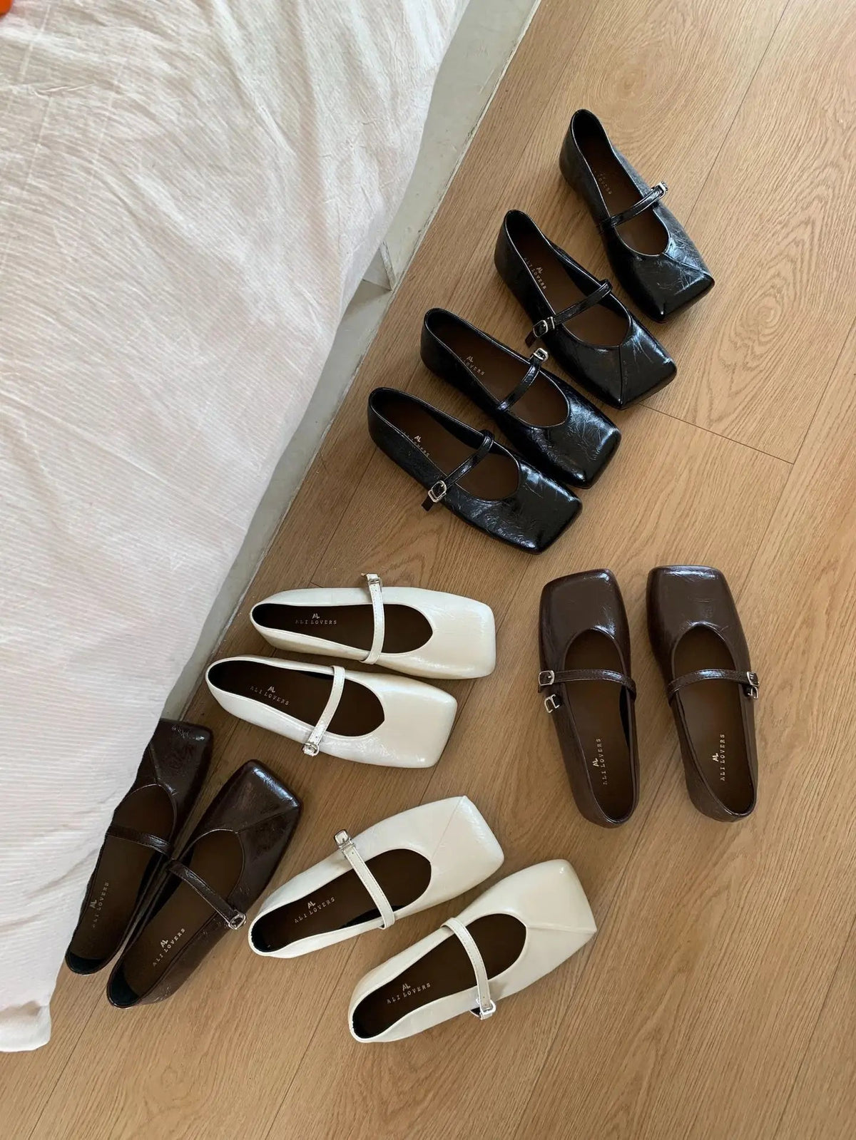Summer Shoes Low Heels Square Toe Shallow Mouth Female Footwear Oxfords Modis Dress Leather New Rubber