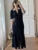 Autumn Knitted Dresses for Patchwork V-neck Puff Sleeve Single Breasted Midi Dress Vestidos Femme