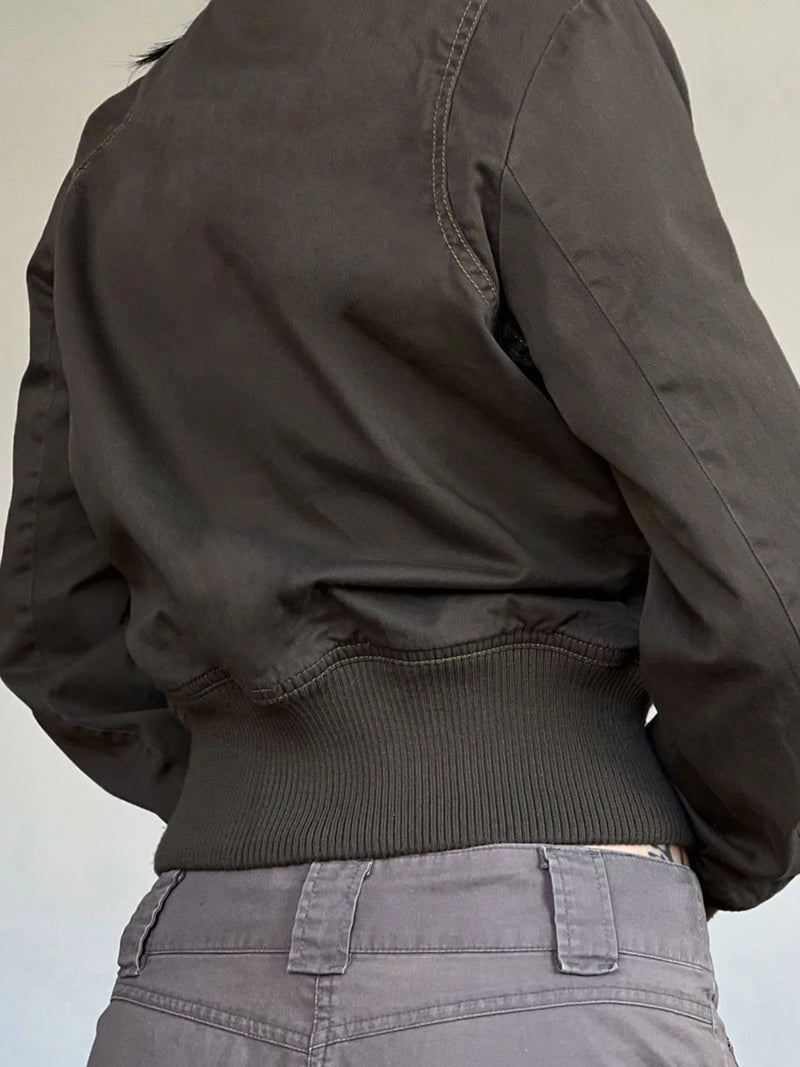 Punk Zipper Long Sleeve Jackets Slim S New Clothes Binding Waist Coat