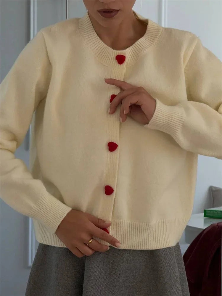 Knit Sweater Cardigan Coat for Long Sleeve Patchwork Ribbed Loose Cropped Top Female Knitwear Outwear Jumpers