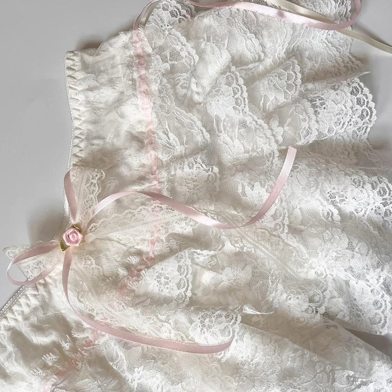 Cottage Coquette Y2k 00s Shorts Kawaii Lace Trim Multi-layers Bottoms Fairycore Retro Lolita Sweet Pettipants