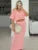 Knit Hollow Out 2 Piece-set Long Skirt ’s Cropped Top Cardigan and High Waist Maxi Skirt Outfits Female Clothes