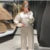 ’s 2-piece Pants Sets Long Sleeve O-neck Sweatshirts Wide Leg Pleated Trousers Autumn Lady Lazy Tracksuit