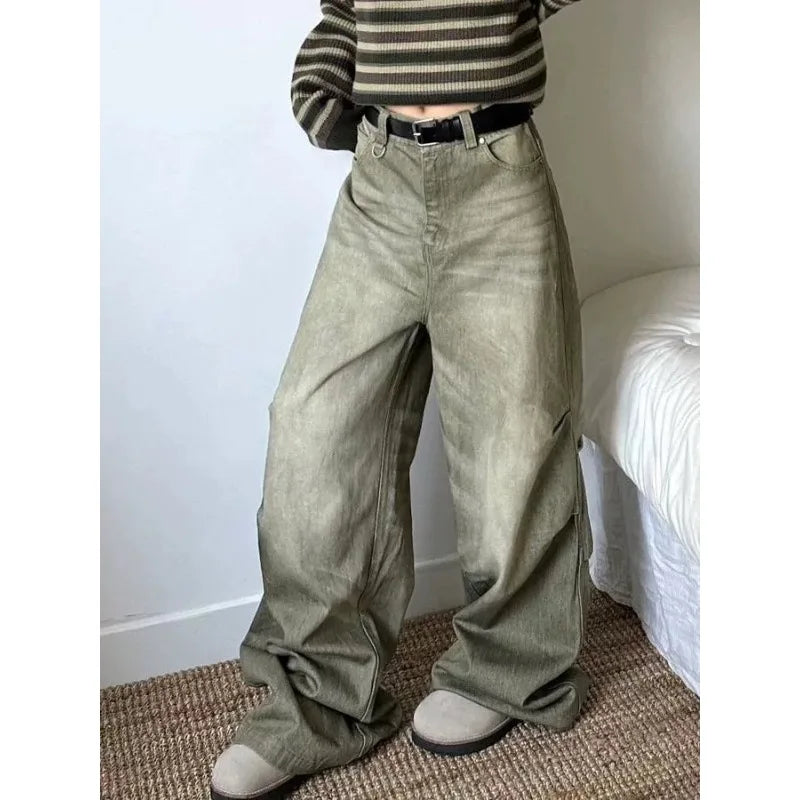 Y2k Oversized Jeans Woman Streewear Baggy Harajuku Denim Pants Spring Korean Causal Trousers Aesthetic