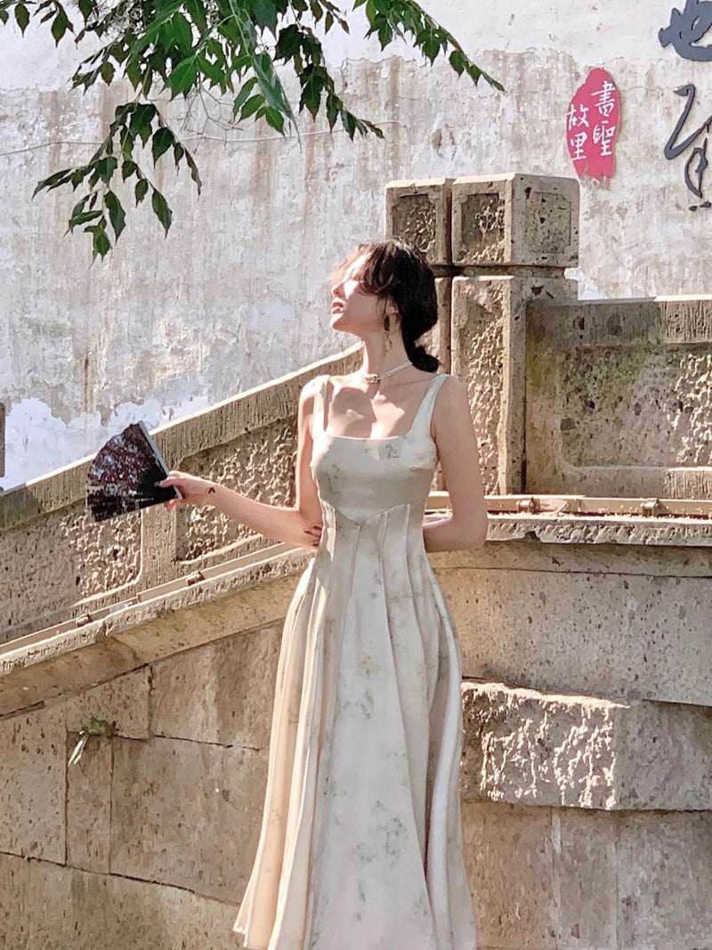 Satin Midi Dresses for Summer New Korean Vestido Wedding Evening Party Prom Clothes Female Robe