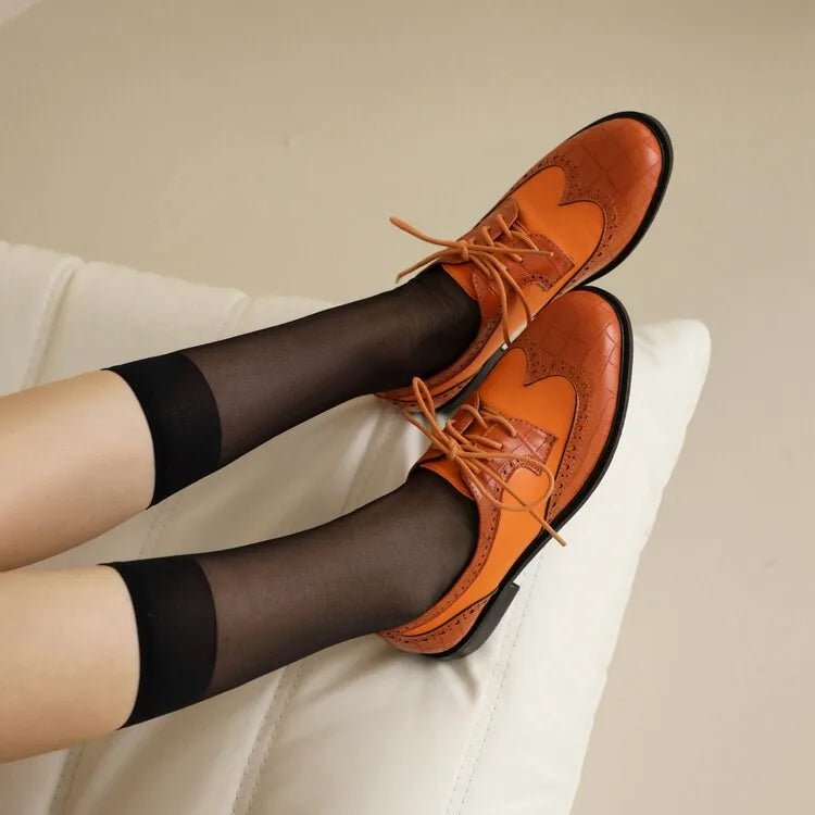Summer Shoes British Style Low Heels Oxfords Modis Female Sneakers Allmatch Mixed Colors Preppy New