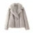 Fluffy Faux Fur Coat Loose Lapel Plush Long Sleeve Buckle Thick Jacket Autumn Winter Warm Overcoat New