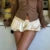 Kawaii Low Waist Bloomer Shorts Balloon Style Bubble Pants Summer for Daily Party Pettipants Pumpkin Shorts