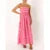 Vacation Dresses Summer Striped Spaghetti Strap Sleeveless High Waist a Line Long Dresses Party Clubwear