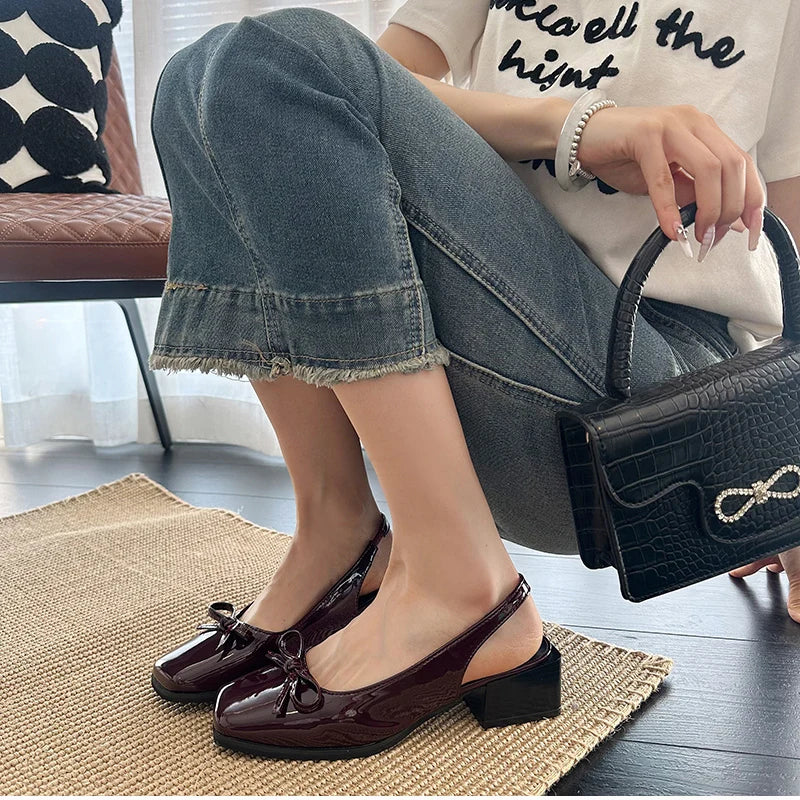 Summer Cover Toe Sandals Causal Street Style Dress Singbacks Mules Shoes Zapatos De Mujer
