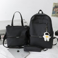 3 Pcs Set Harajuku Laptop Backpack Coating School Bags for Teenage Girl Kawaii College Student Kids Book Bag Rucksack