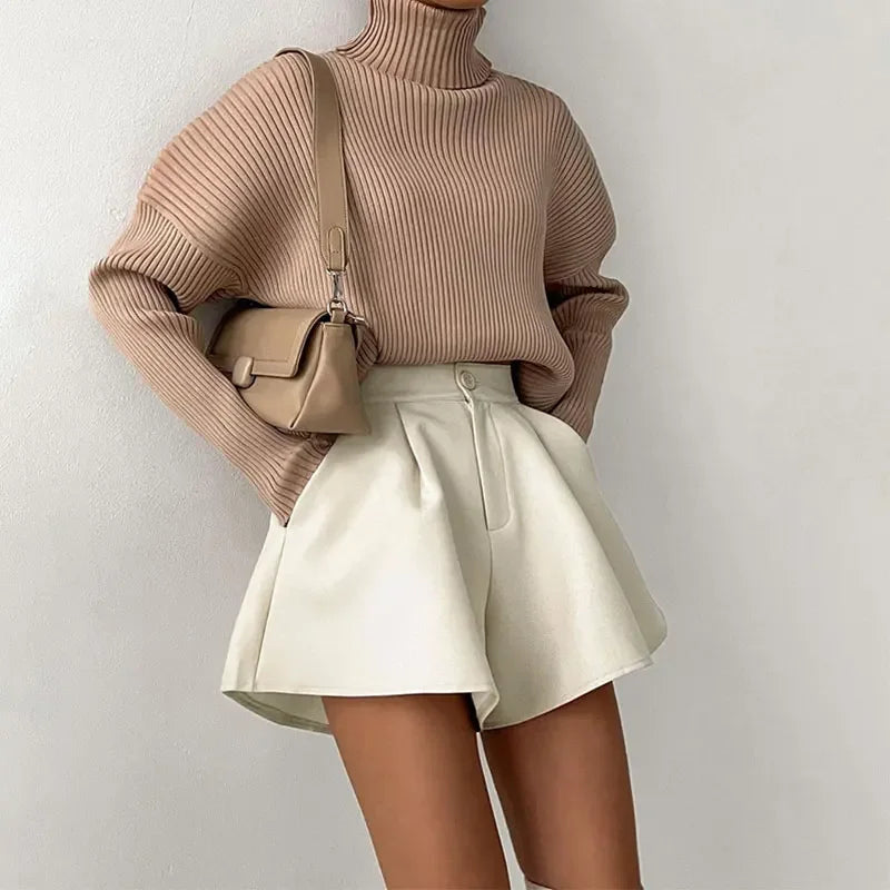 High Waist Wideleg Shorts Bottom Loose Aline Short Pants Leisure Summer New Shorts