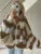 V-neck Scarf Sweater Cardigan Female Contrast Patchwork Autumn Hollow Out Outwear ’s Knitwear Coat Cardigan