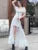 Y2k Long Dresses for Puff Sleeve Lace-up A-line Off Shoulder Club Party Dress Summer New Korean One Piece Vestido
