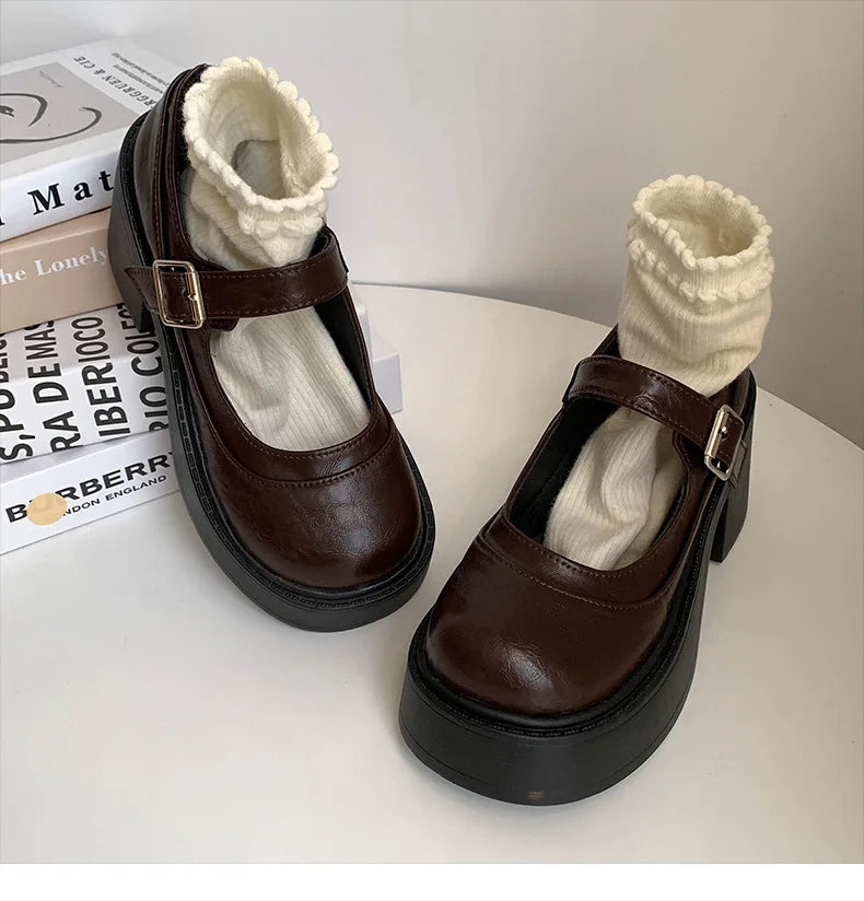 Shoes Woman Comfortable and Allmatch Shallow Mouth Female Sneakers Round Toe Clogs Platform Flats on Heels New R