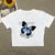 Full-shoulder Cotton Short-sleeved T-shirt Summer New Spice High Waist Slim Short Crop Clothes Sweet and Spicy
