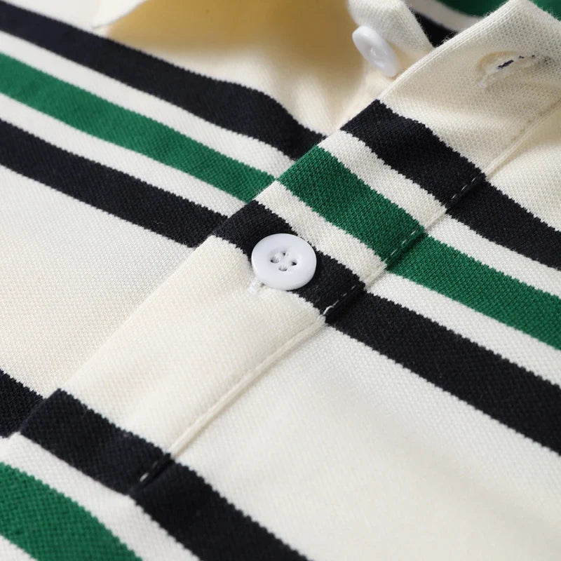 Stripe T-shirt Short Sleeve Female All Match Polo Shirts Summer New Loose Tops High Street