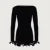 Autumn New Knitted Mini Dress for Fungus Contrast Color Slim Sweater Dress Female Party Clothes Long Sleeve