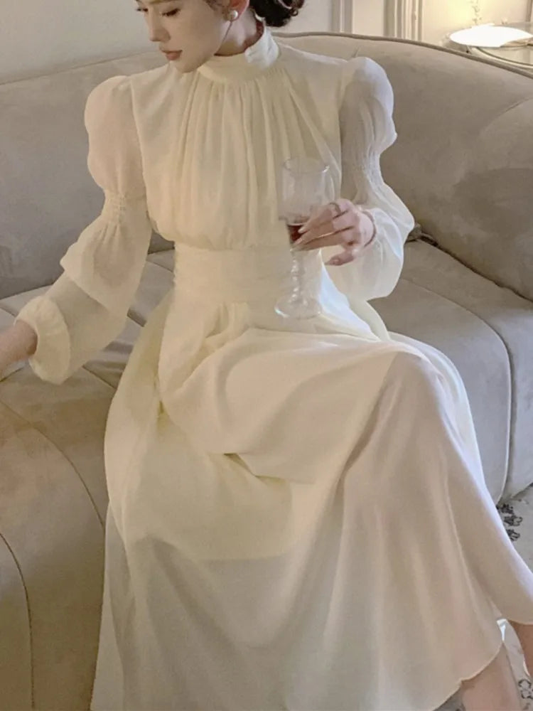 New Long Dress Autumn Aline Party Birthday Dresses Female Clothes Robe Vestidos