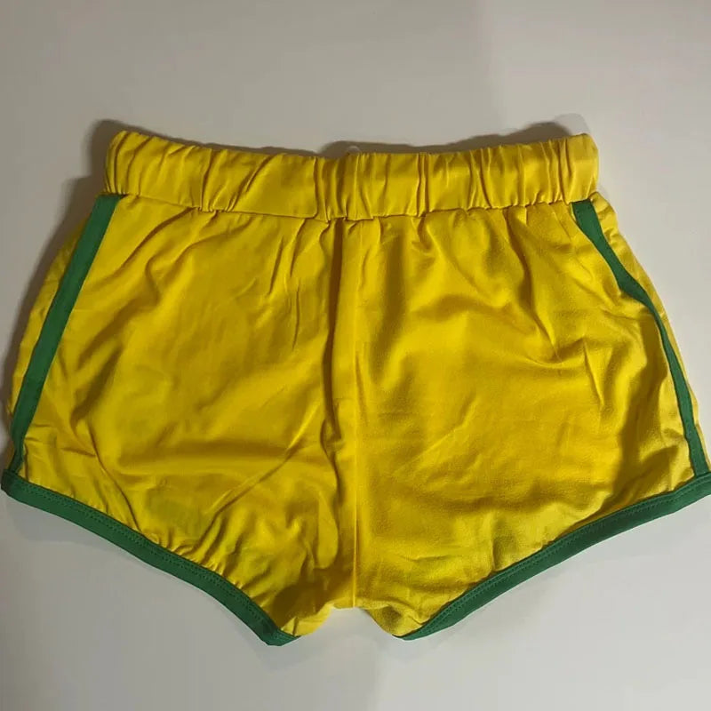Y2k European and American Four Seasons New Product ’s Short Sleeved Round Neck Letter Printing Minimalist Shorts