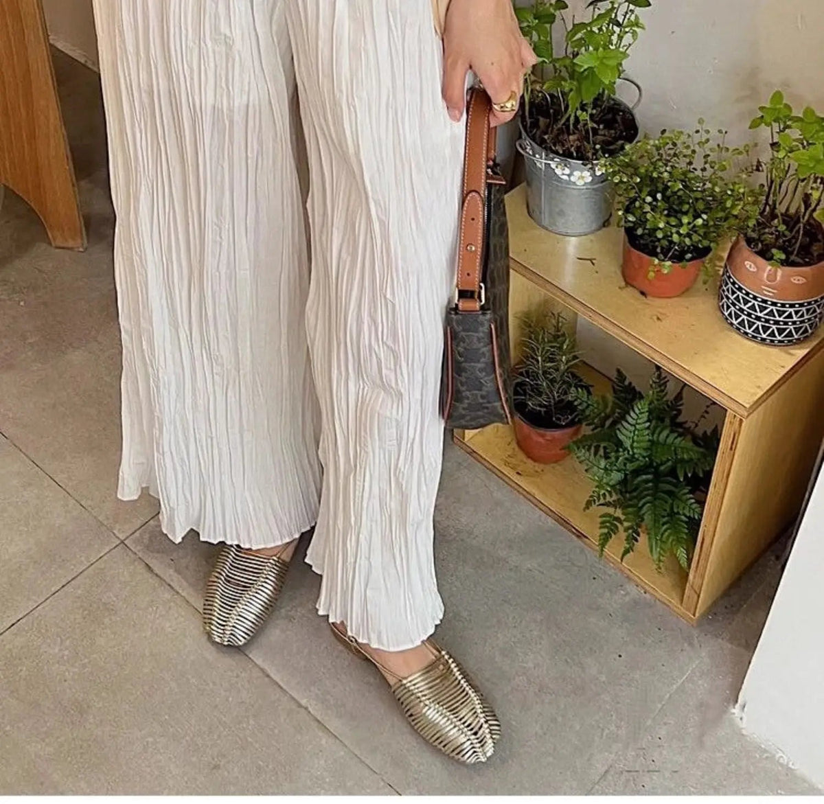 Woven Hollow Strap Sandals Roman Sandals Summer Flat Toe Comfortable Woven Sandals Holiday Party Shoes