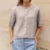 Button Up Short Sleeve Cardigans Preppy Aesthetic Y2k Knitted Sweater T-shirt Loose Fit Knitwear Tops High Street
