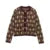 Plaid Knitted Slim Cardigan Autumn O-neck Long Sleeve Metal Button Short Sweater Coat Lady All-matching Knitwear New