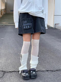 Y2k Japanese Denim Shorts Harajuku Cartoon Embroidery Baggy Summer Jeans Short Bottoms