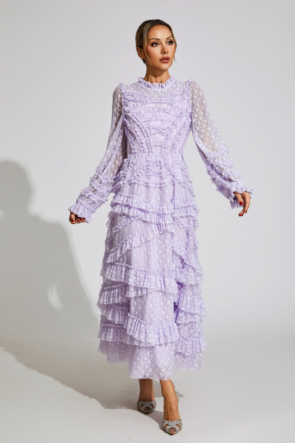 Saroyan Light Purple Midi Dress