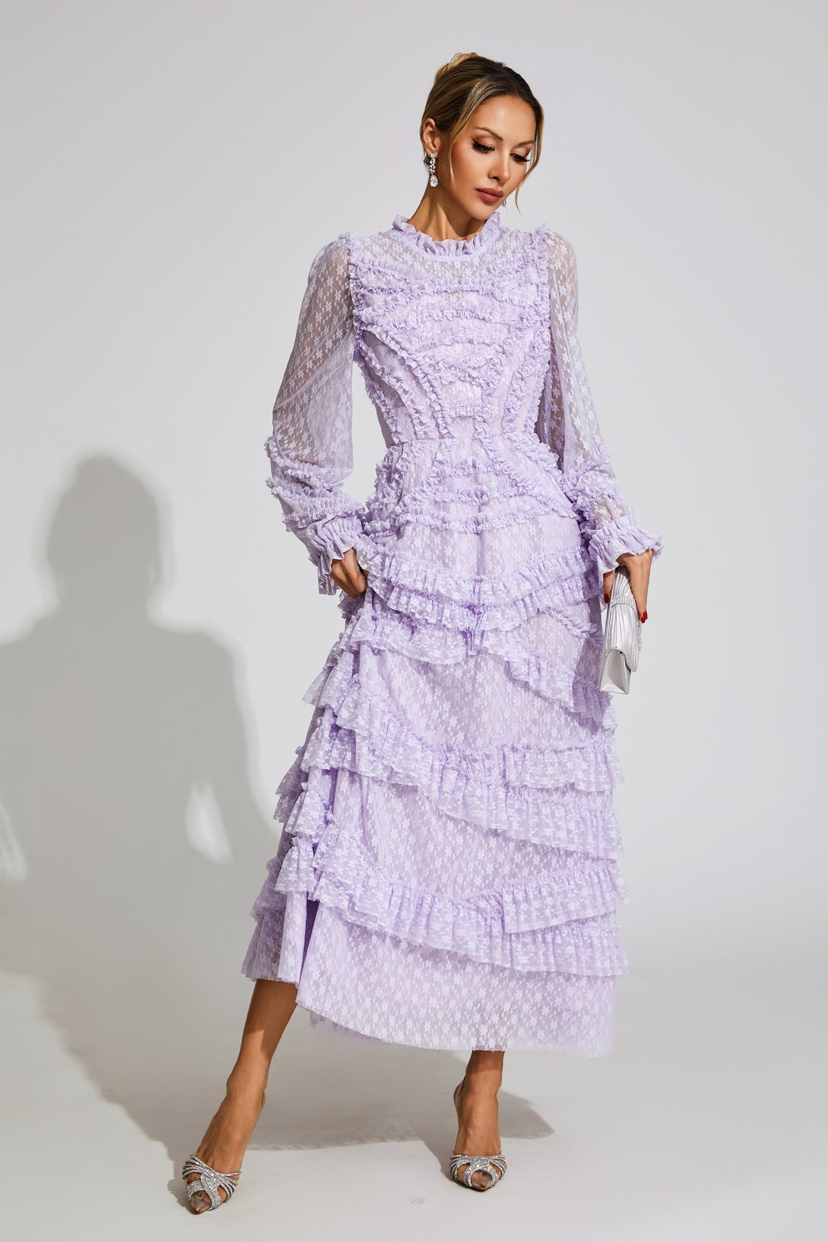 Saroyan Light Purple Midi Dress
