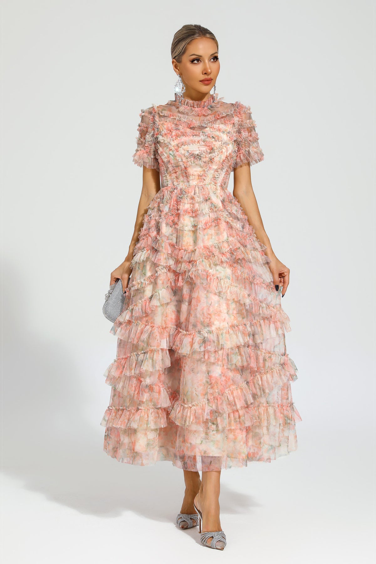 Saroyan Pink Midi Dress