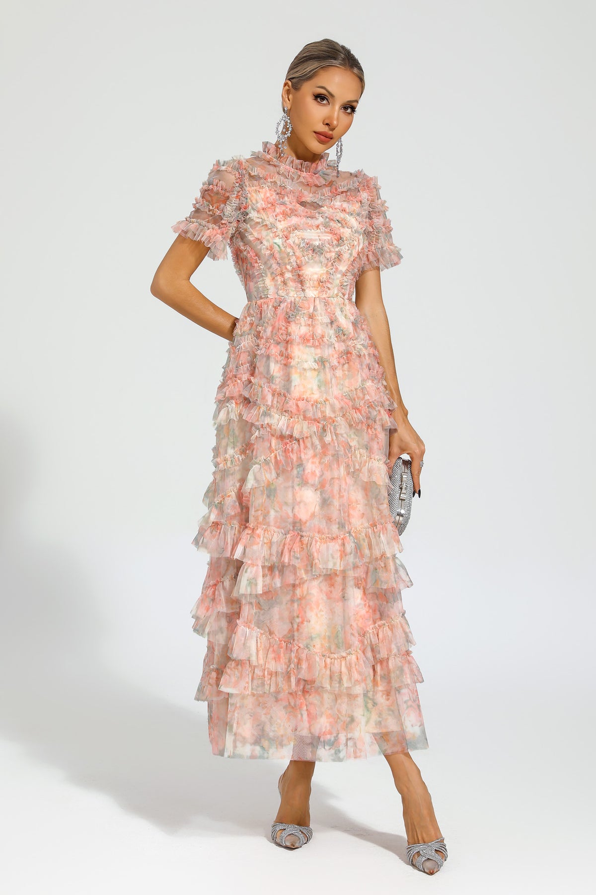 Saroyan Pink Midi Dress