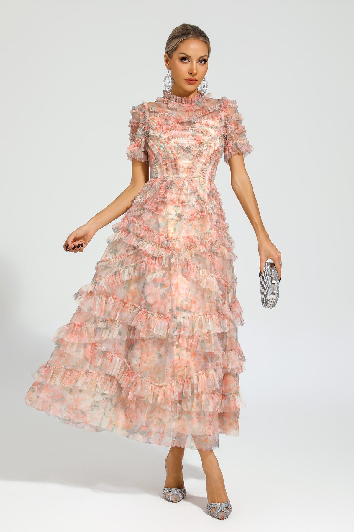 Saroyan Pink Midi Dress