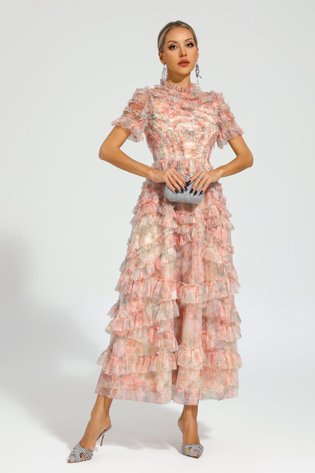 Saroyan Pink Midi Dress